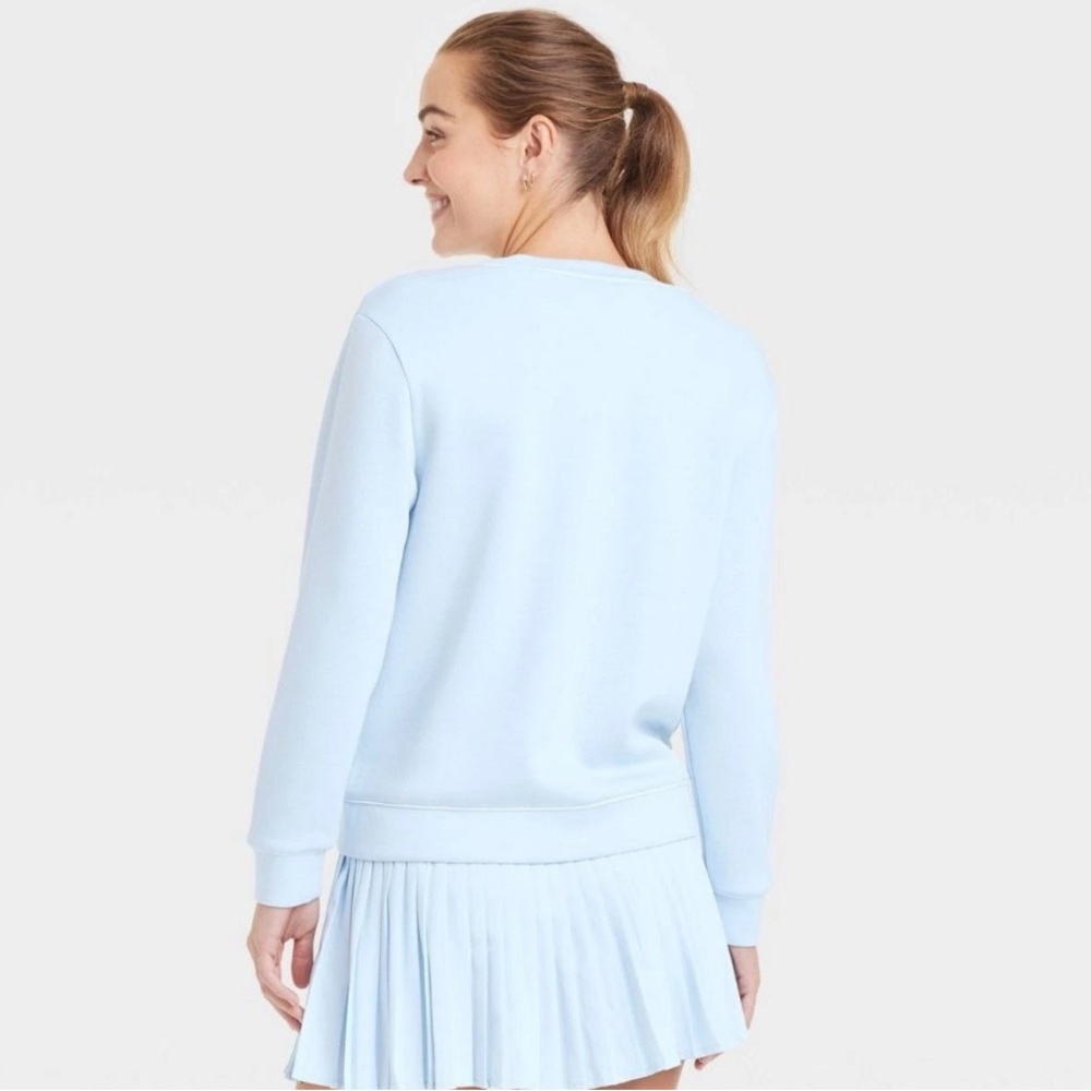 Plus size All in Motion light blue pipped button up cardigan size XXL - Picture 3 of 6
